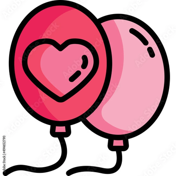 Fototapeta balloon Two Tone icon