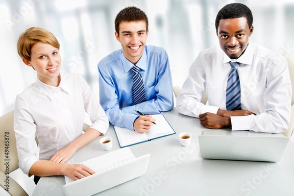 Obraz Businesspeople working at meeting