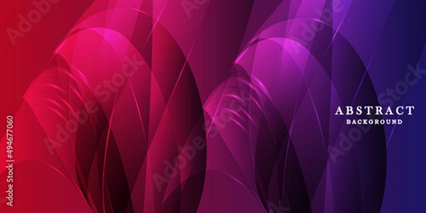 Fototapeta Modern red and blue background vector design