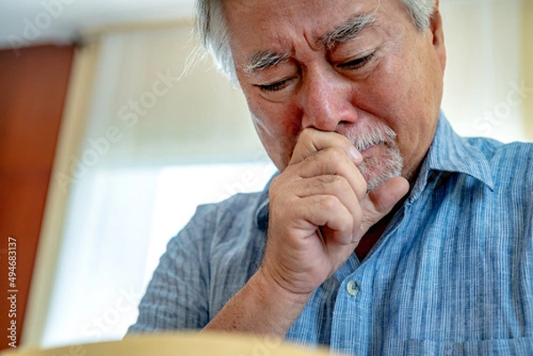 Obraz sad asian old man