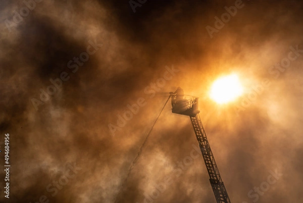 Obraz fire and smoke