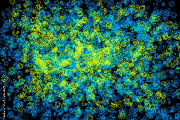 Fototapeta Colorful striped pattern. Wavy stylish abstract background.