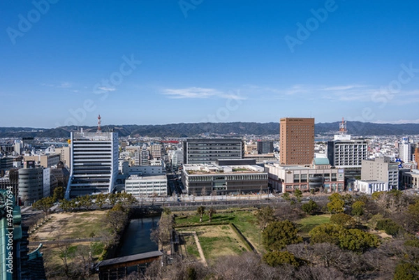 Fototapeta 和歌山城 - 天守閣からの眺望