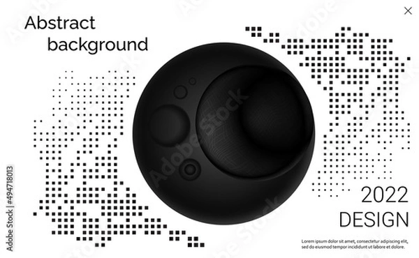 Obraz Audio speaker. High-tech device. Futuristic Technology. Realistic three-dimensional vector