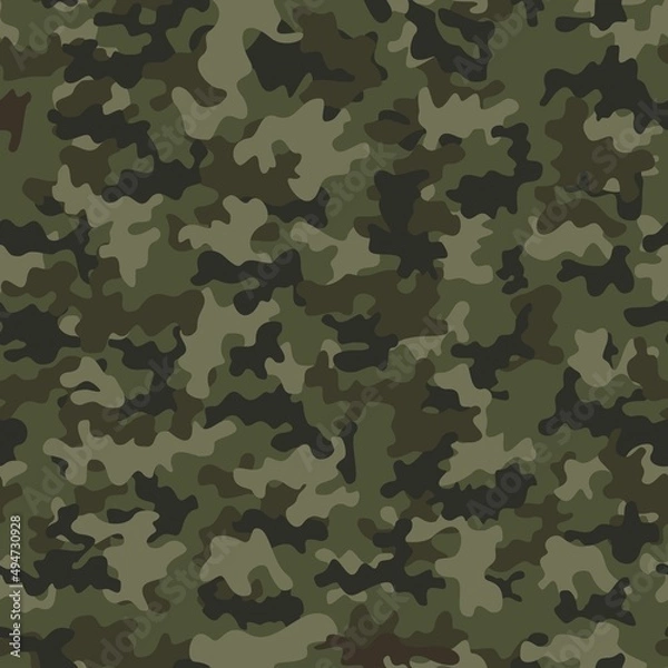 Fototapeta 
Urban camouflage background, vector seamless army texture, modern textile illustration.