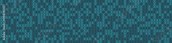 Fototapeta Abstract Geometric Pattern generative computational art illustration