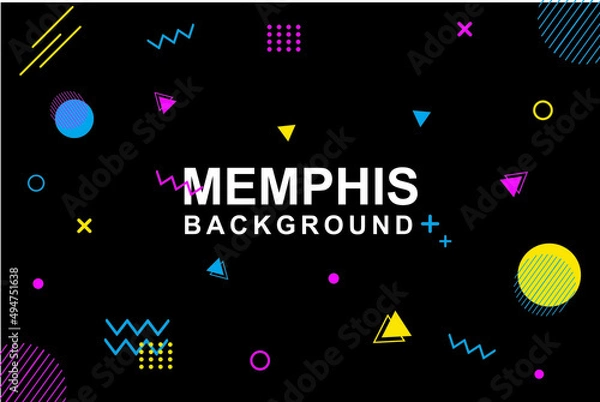 Fototapeta Memphis Background