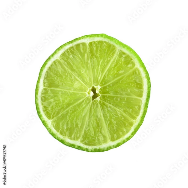 Fototapeta Lime fruit  on white