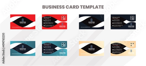 Obraz Clean Business Card Design Template