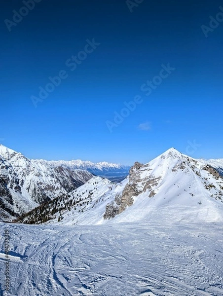 Fototapeta snow covered mountains