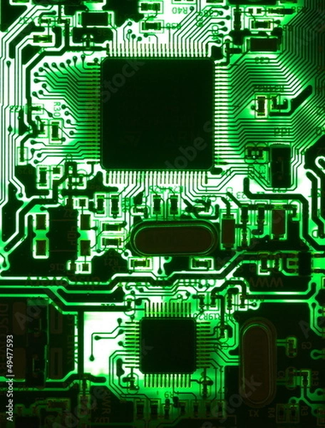Obraz Circuit board backlight