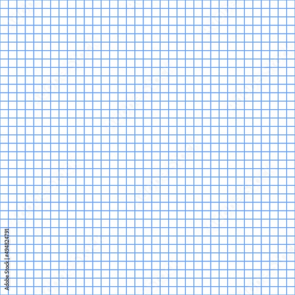 Obraz Grid paper. Abstract squared background with color graph. Geometric pattern for school, wallpaper, textures, notebook. Lined blank on transparent background