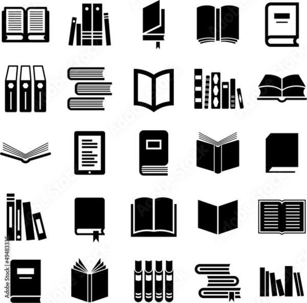 Obraz Ikony książek