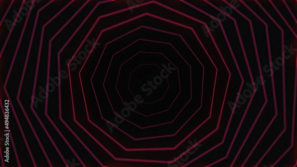 Obraz Dark red hexagon beautiful Visual Loops background concept