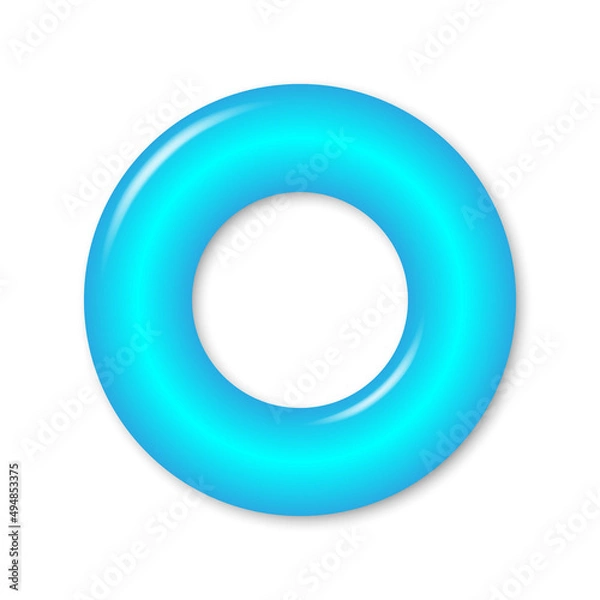 Fototapeta 3d cartoon glossy badge or button.