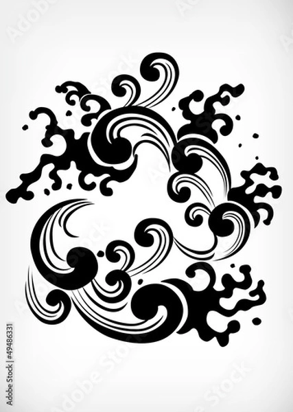 Fototapeta Japanese tribal Pattern