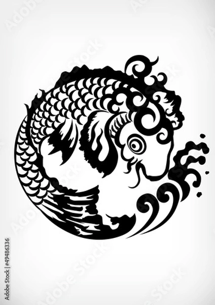 Fototapeta Japanese tribal Pattern