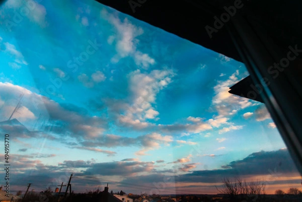 Fototapeta Природа. Вигляд із вікна. Пейзаж