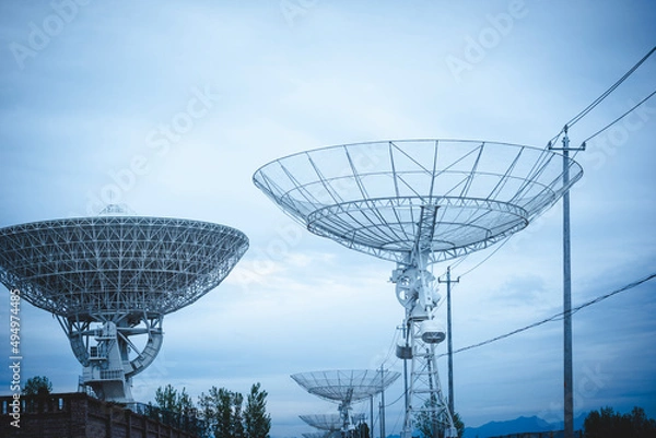 Obraz Radio telescope in operation