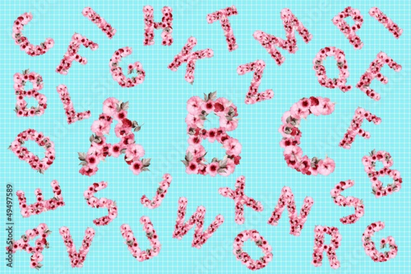 Fototapeta letters design