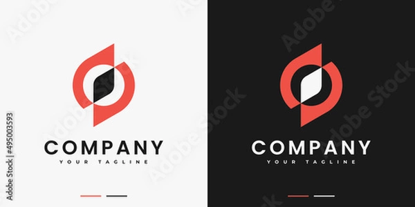Obraz simple minimalist compass logo