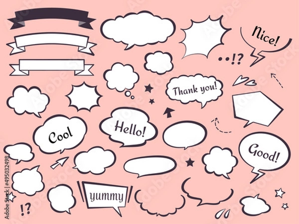 Obraz シンプルな吹き出し