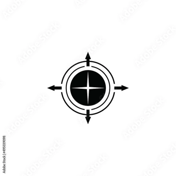 Fototapeta target icon for shooting on a white background