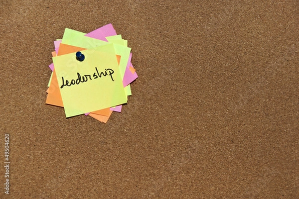 Obraz Post it notes with message on