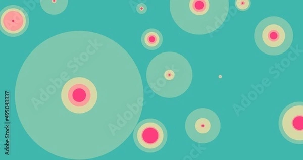 Obraz Circles wallpaper background design. The seamless pattern design art.