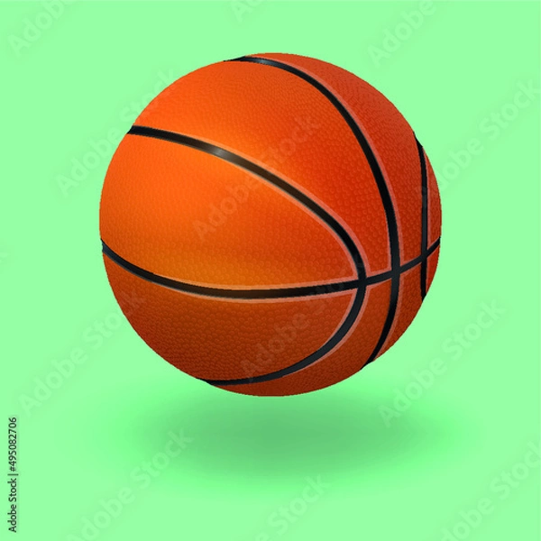 Obraz Basketball. Realistic vector illustration.