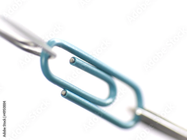 Fototapeta paperclip chain