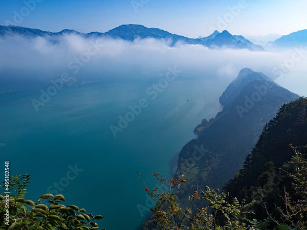 Fototapeta Overlook of the Lake Lucerne