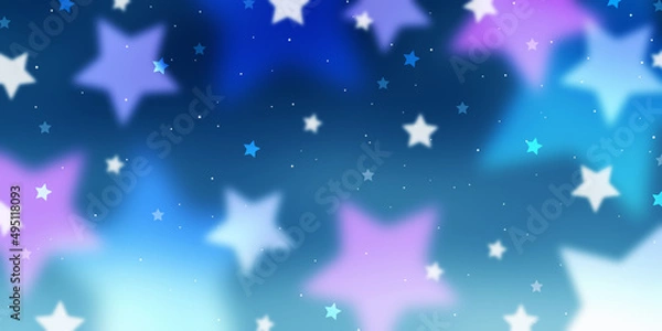 Fototapeta Starry sky illustration. Abstract background with stars.