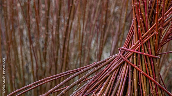 Obraz Wicker blocks collected for handicraft work