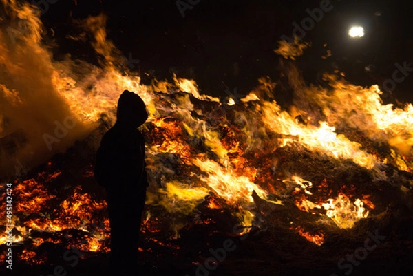 Fototapeta Osterfeuer