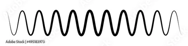 Fototapeta Wavy, waving line(s). Billowy, undulating zigzag, crisscross stripes