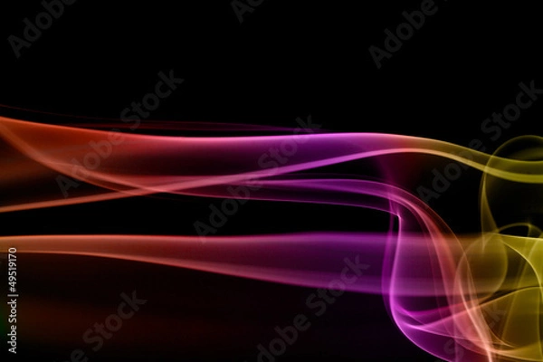 Fototapeta Multicolored smoke