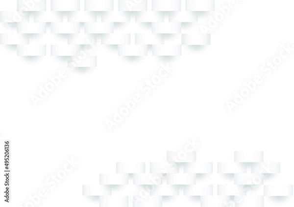 Obraz White background 3D. Abstract white background.