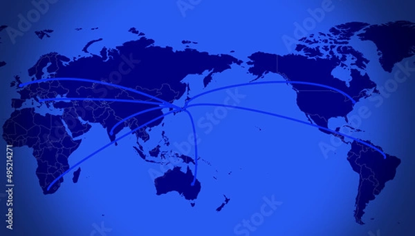 Obraz 東京発のネットワーク