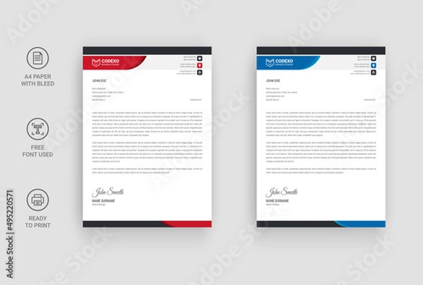 Fototapeta Letterhead