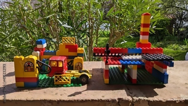 Obraz train on the beach