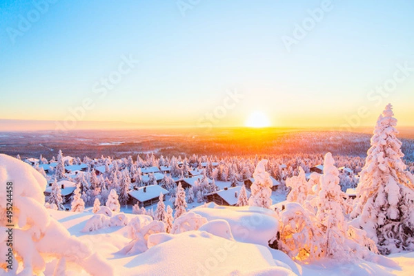 Obraz Stunning sunset view in Finland
