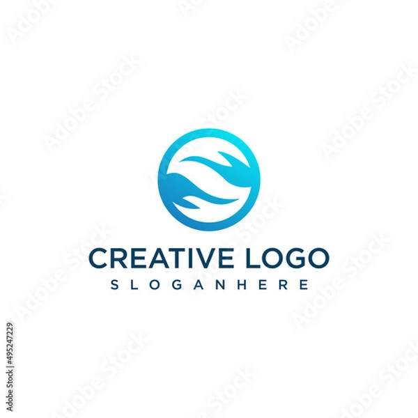 Obraz Letter S . logo design template vector graphics