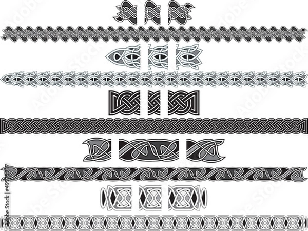 Obraz Seamless Celtic patterns
