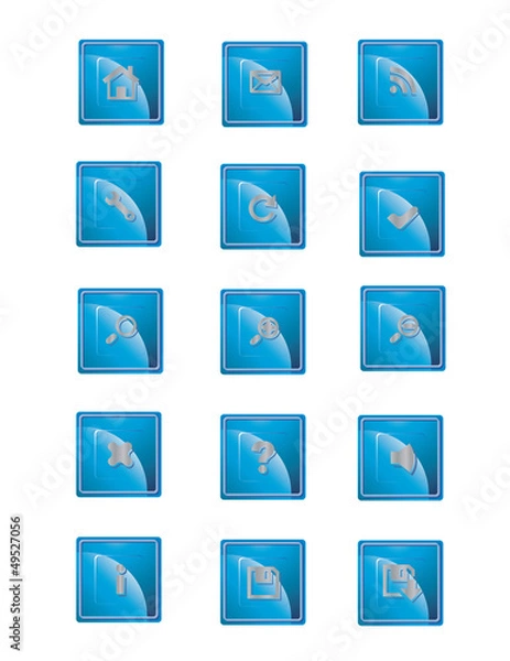 Fototapeta Square web buttons