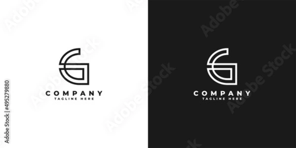 Obraz Letter g logo design template vector illustration