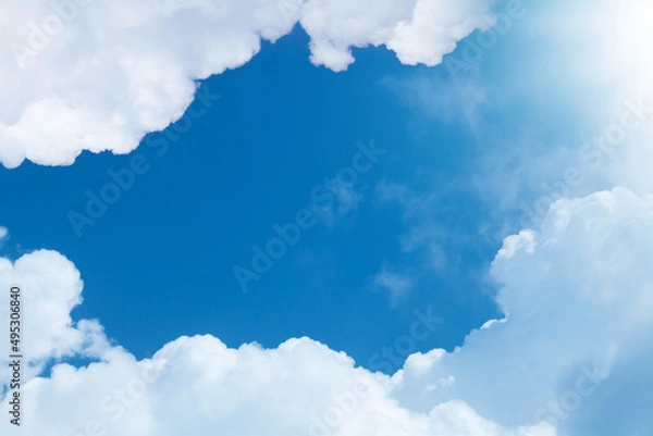 Fototapeta Blue sky with clouds