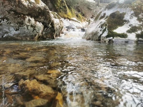 Obraz waterfall in the mountains
