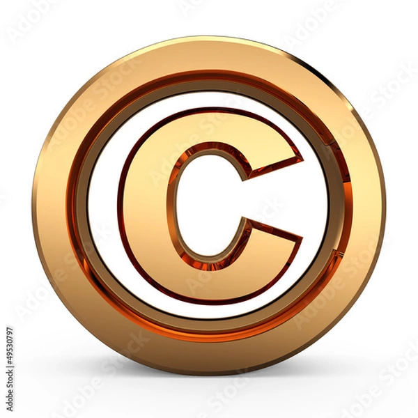 Obraz 3D Copyright symbol