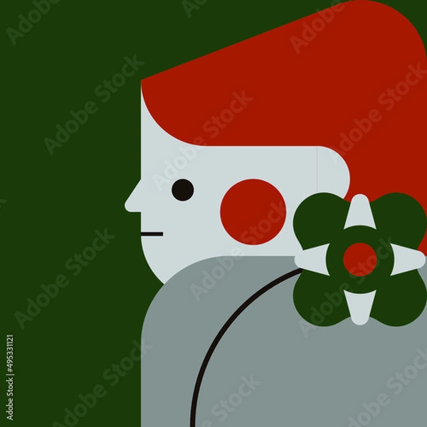 Fototapeta Concept of antidepressants are saving people from depression and about pills effect on mood and health. Flat cartoon vector illustration for banners, site, posters